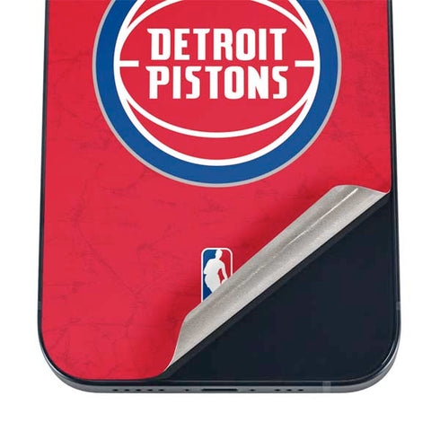 NBA Detroit Pistons Distressed iPhone 16 Plus Skin